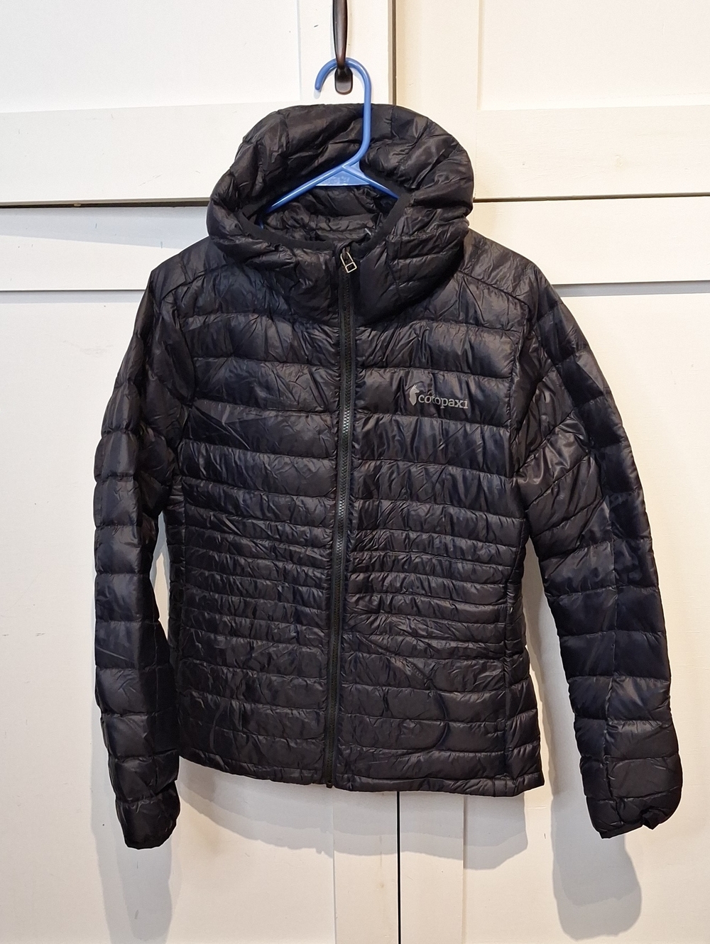 cotopaxi Kids Black Hooded Packable Puffer Jacket